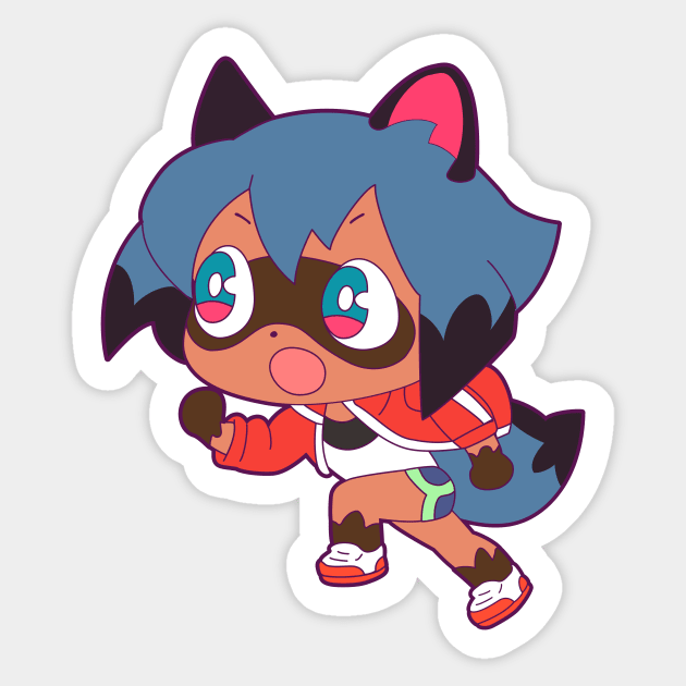 Run Michiru Run Sticker by JamesCMarshall